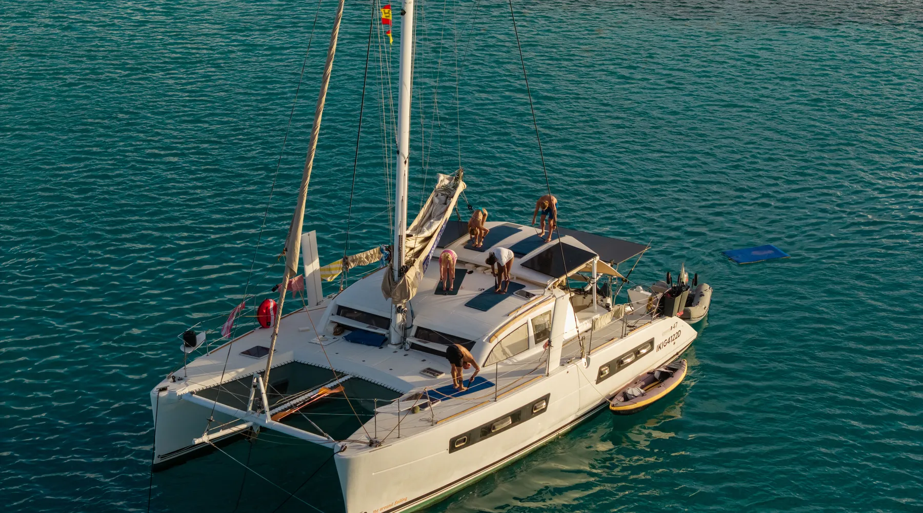 Yoga on a Catamaran in San Blas, Panama
